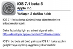iOS 7.1 Beta 5 yayınlandı