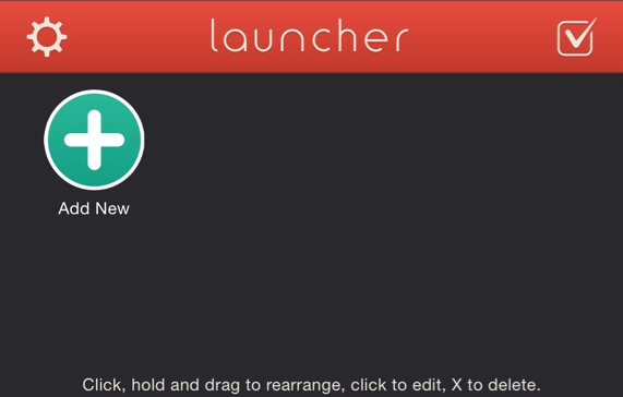 iPhone widget Launcher