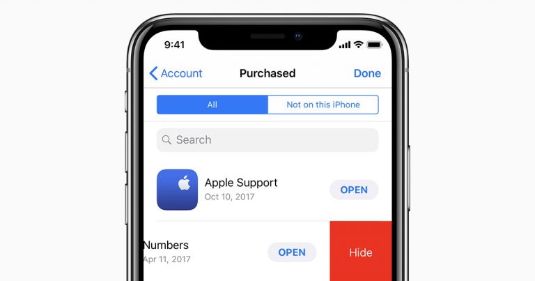 Apple Store’de satın alınan uygulamaları gizlemek