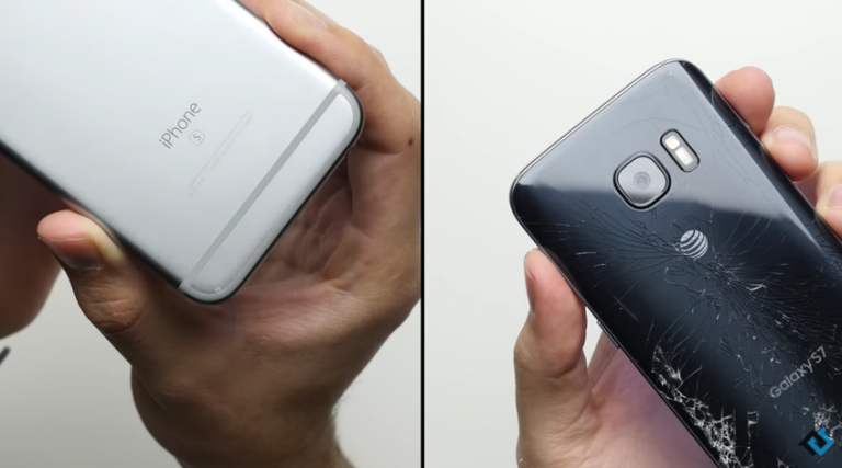 iPhone 6s ve Galaxy S7 Arasındaki Sağlamlık Testi Videosu