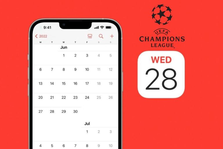 2023 UEFA Şampiyonlar Ligi Maç programını takviminize Ekleyin